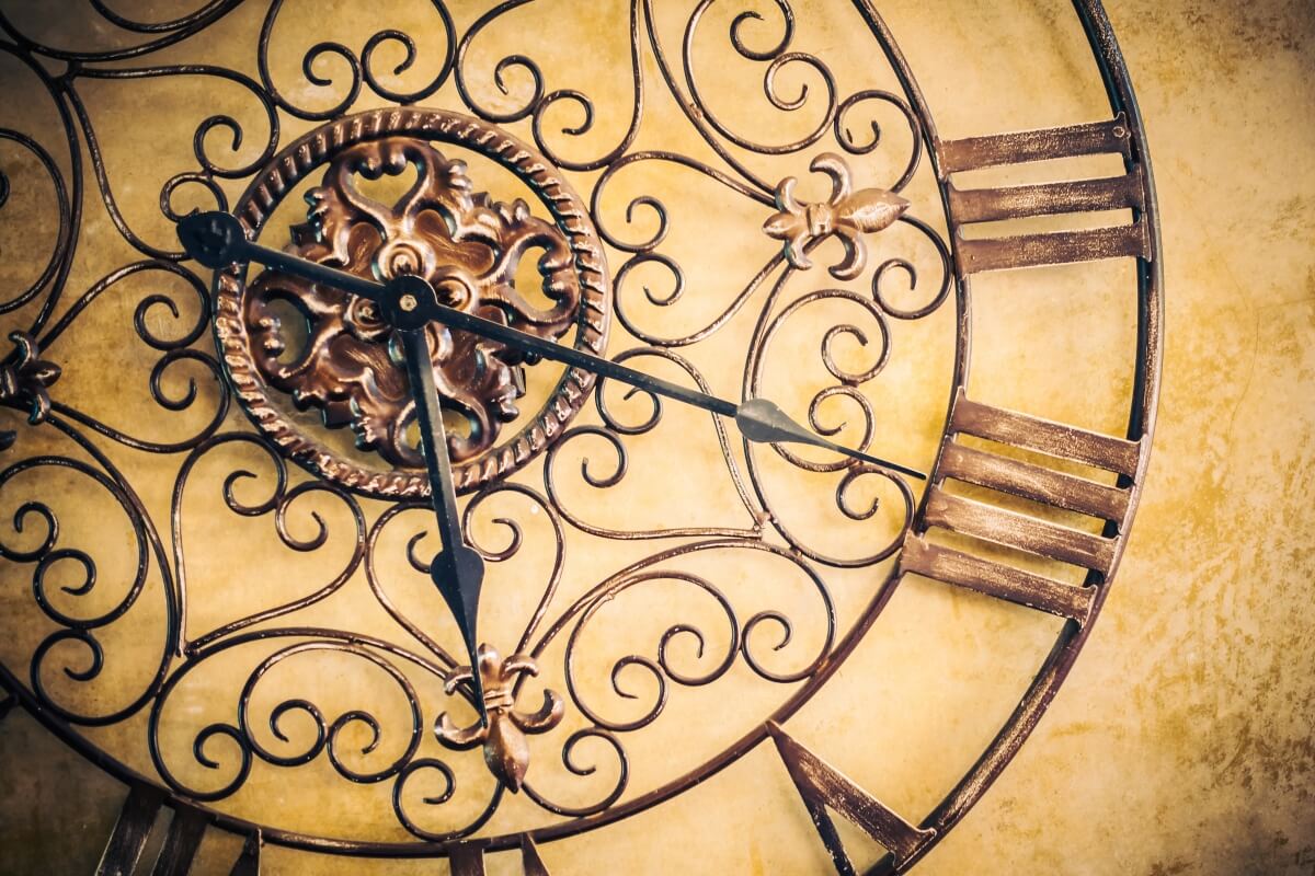 Clock with Roman numerals
